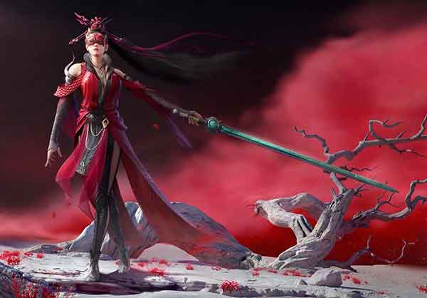 永劫无间宁红夜美图火红性感手机壁纸