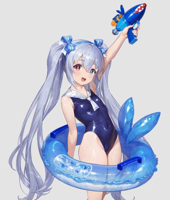 棕色尘埃2周年夏日卡带「戏水女王SplashQueen」人气角色立绘