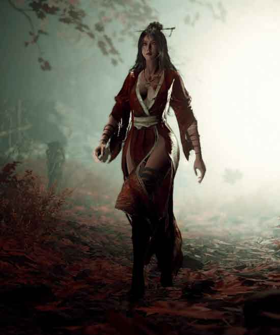 《明末渊虚之羽》女主性感美图，力与美的结合